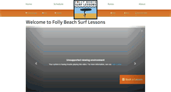 Desktop Screenshot of follybeachsurflessons.com